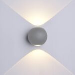 Led LUMINA DE PERETE CREE AC100-240V 6W IP54 660Lm GREY BODY 4000K
