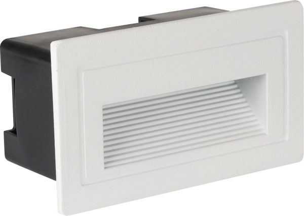 Aplică LED pentru trepte PĂTRATĂ ALB 3W IP65