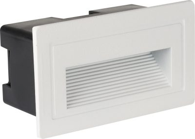 Aplică LED pentru trepte PĂTRATĂ ALB 3W IP65