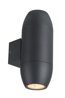 Aplică din aluminiu IP54 2xGU10 CORP NEGRU