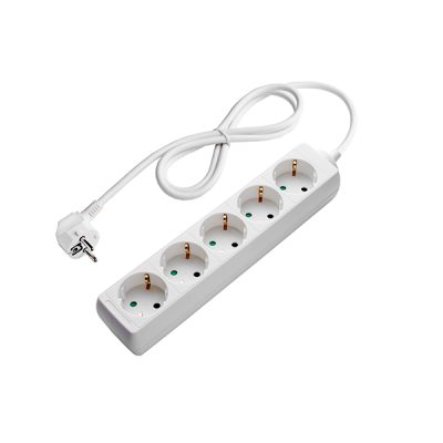 CURSĂ CU 5 PRIZE 3G1.0mm-1.5M, 16A, 230V, Max3500W, IP20 - ALB