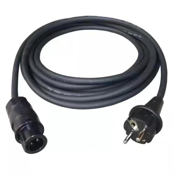 CABLU AC LUNGIME 5M H07RN-F 3G*1.5MM2 CU CONECTOR TAȚ BC01 ȘI ștecher SCHUKO