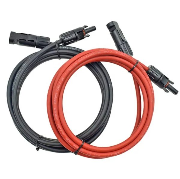 CABLU PV 1.5M 4MM2 CU CONECTOR MC4 – ROSU + NEGRU