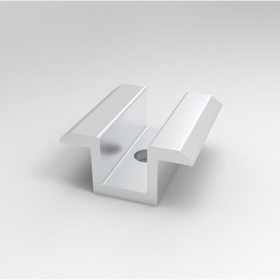 CLEMĂ MIJLOCIE 20mm-LAȚIE/19mm-ÎNALTE - ALUMINIU