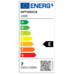 Led BEC G95 7W 800Lm 2700K E27 175-265V HALF STICLA DE ARGINT - imagine 2