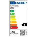 PROJECTOR Led SMD NEGRU 100W 9000Lm AC220-240V 90° IP65 6000K - imagine 2